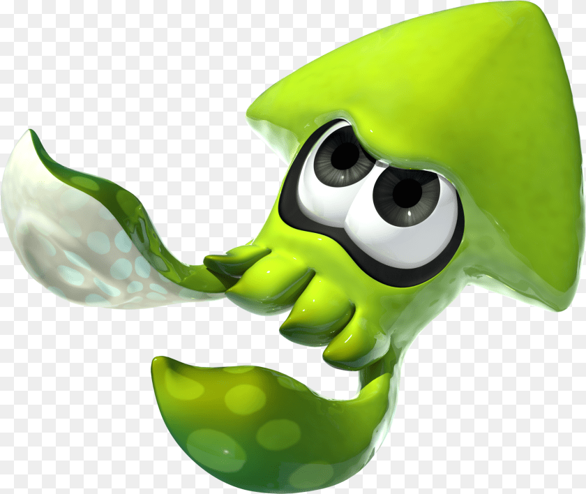 Inkling Squid Splatoon Inkling Squid Form, Alien, Green, Smoke Pipe Transparent PNG