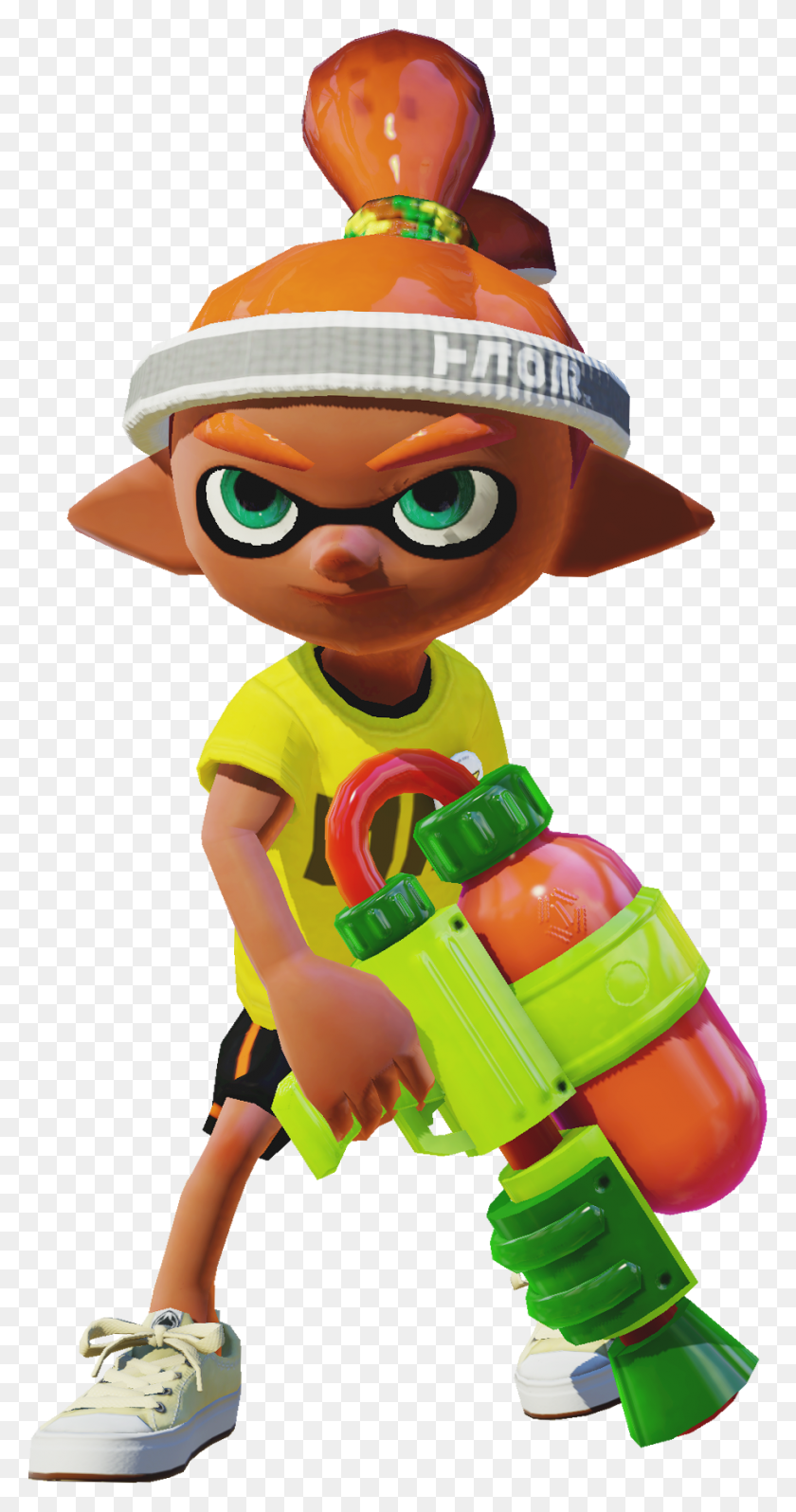 913x1798 Inkling With A Splattershot, Zapato, Calzado, Ropa Hd Png