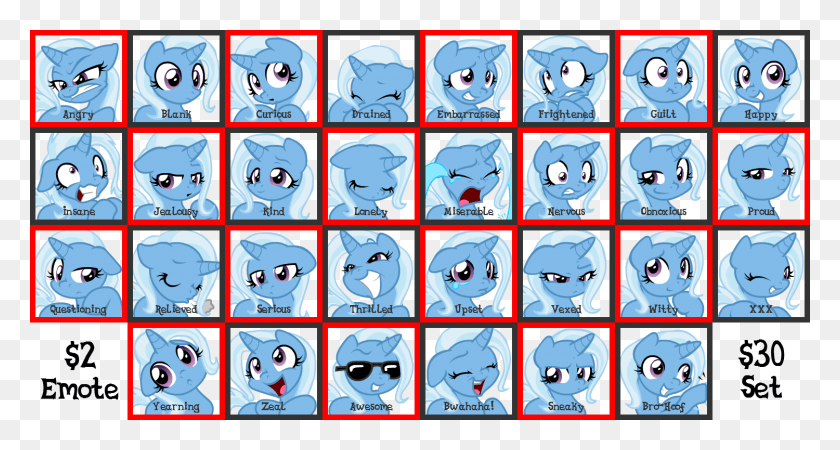 1500x750 Inkwell Pony Great And Powerful E My Little Pony Feeling Chart, Comics, Book, Text HD PNG Download
