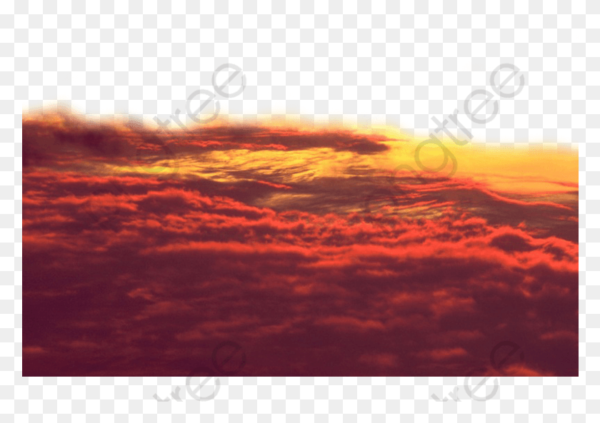 801x548 Inky Clouds Filled The Sky Sunset Transparent Background, Nature, Outdoors, Dusk HD PNG Download
