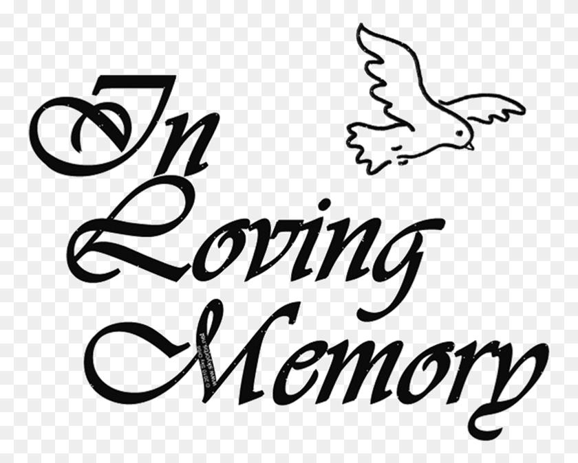 761x614 Inmemory Transparent In Loving Memory, Text, Handwriting, Calligraphy Descargar Hd Png