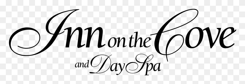 2191x651 Inn On The Cove And Day Spa Logo Transparent Calligraphy, Gray, World Of Warcraft HD PNG Download