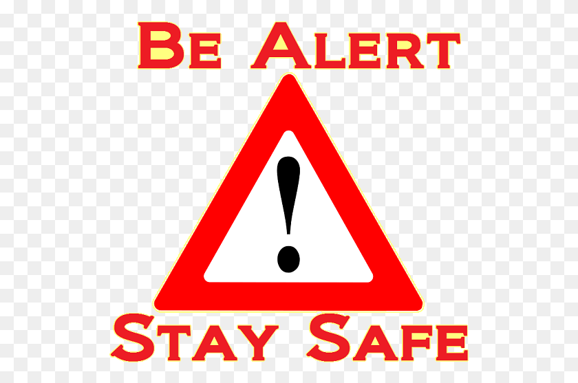 523x497 Innertalk Cd274 Be Alert Stay Safe Foreign Talent In Singapore, Symbol, Triangle, Sign HD PNG Download