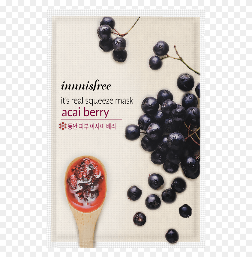 531x798 Innisfree Sheet Mask Acai Berry, Растение, Черника, Фрукты Png Скачать
