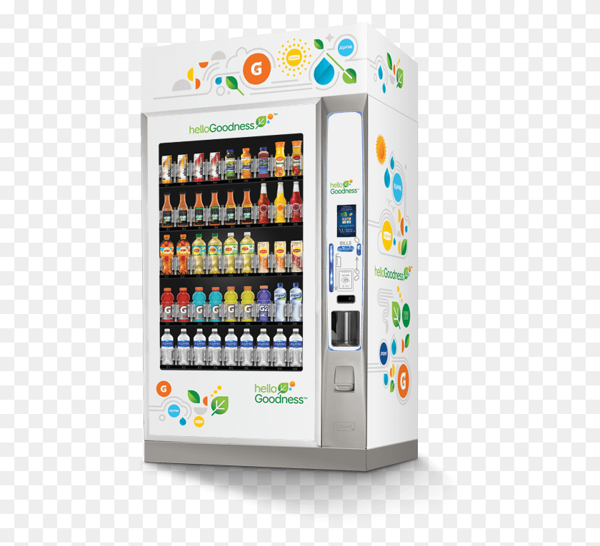 455x705 Innovative Snack And Beverage Vending For One Stop Hello Goodness Vending Machine, Vending Machine, Refrigerator, Appliance HD PNG Download