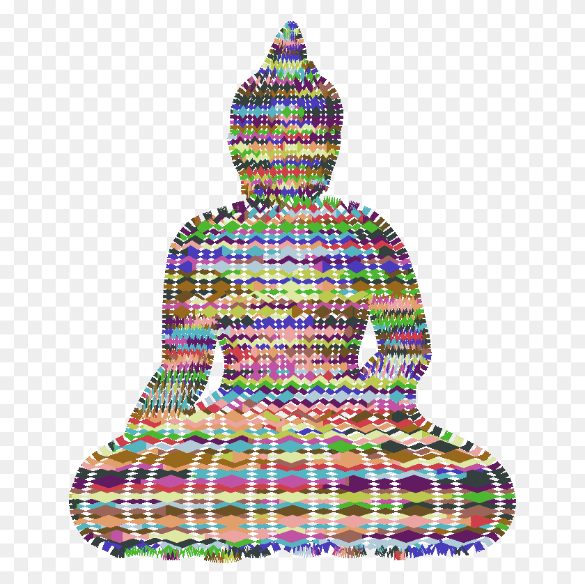 642x778 Input Sitting Buddha Silhouette Stylized Lines, Clothing, Apparel, Rug HD PNG Download