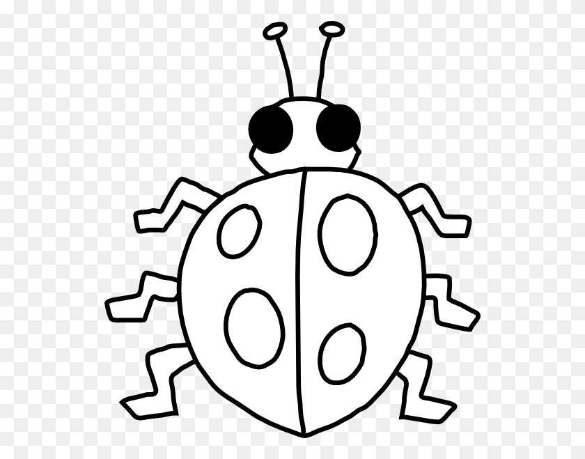 540x599 Insect Clipart Black And White, Stencil, Invertebrate, Animal HD PNG Download