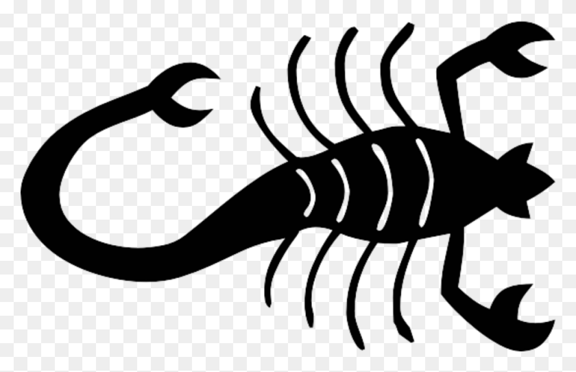 960x594 Png Насекомое Скорпион Скорпион Силуэт, Животное, Текст, Природа Hd Png Скачать