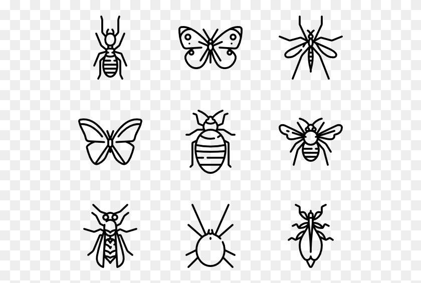 529x505 Insects Insects Black And White, Gray, World Of Warcraft HD PNG Download