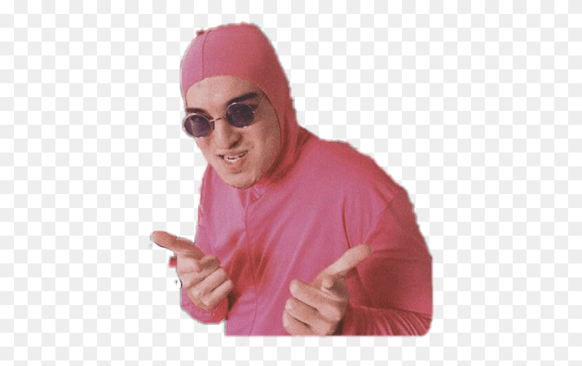 412x468 Insert Pink Guy Song Quote Pinkguy Pink Filthyfrank Transparent Filthy Frank, Person, Human, Finger HD PNG Download