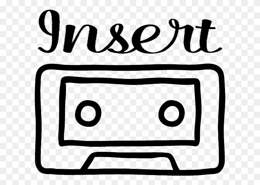 617x536 Insert Tapes Line Art, Cassette, Camera, Electronics HD PNG Download