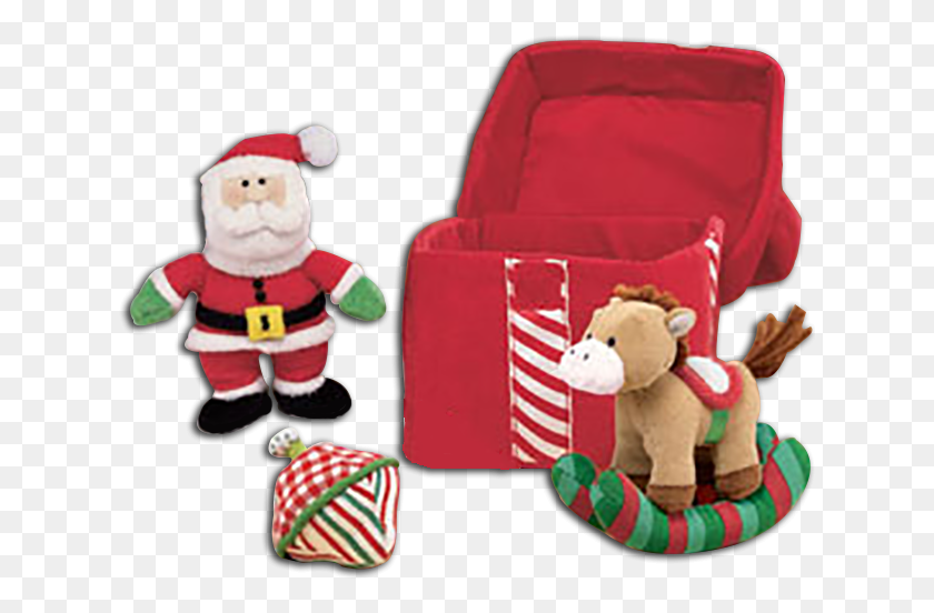627x492 Inside Of Baby Gund My First Christmas Present Playset My First Christmas Toys, Plush, Toy, Cushion HD PNG Download