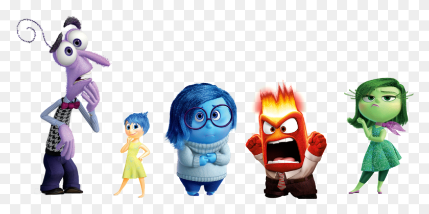 958x441 Inside Out Group Individuals Warped Sadness Inside Out Character Cutouts, Doll, Toy, Clothing HD PNG Download