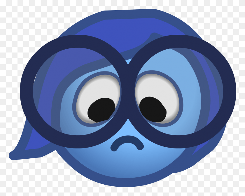 1733x1361 Inside Out Sadness Emoticon, Graphics, Modern Art HD PNG Download