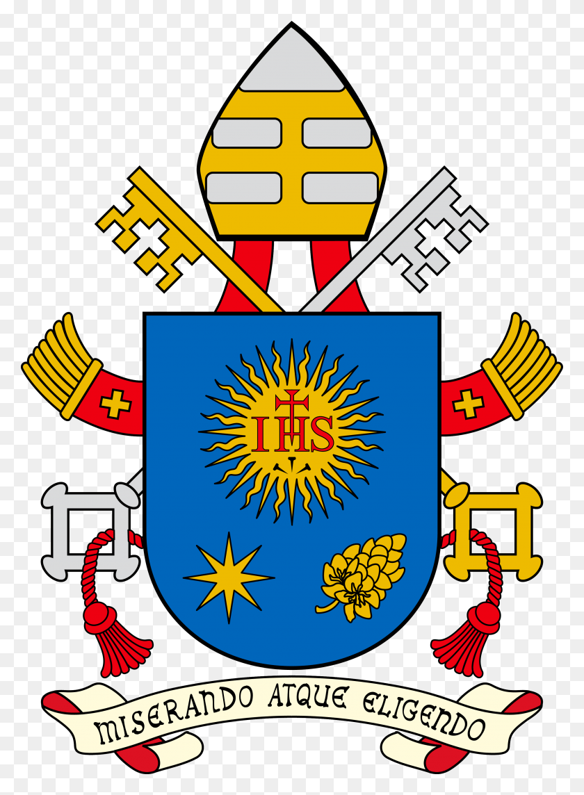 2922x4061 Insigne Francisci Pope Coat Of Arms, Logo, Symbol, Trademark HD PNG Download