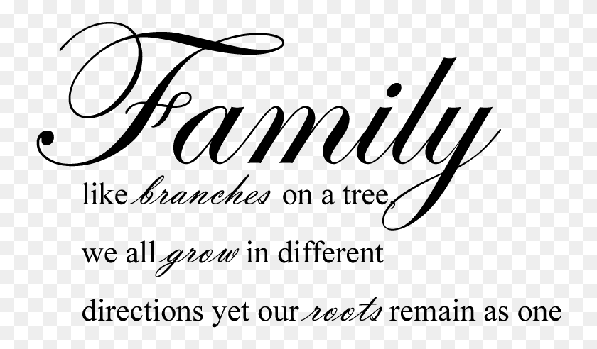 740x432 Inspirational Quotes About Family Calligraphy, Gray, World Of Warcraft HD PNG Download