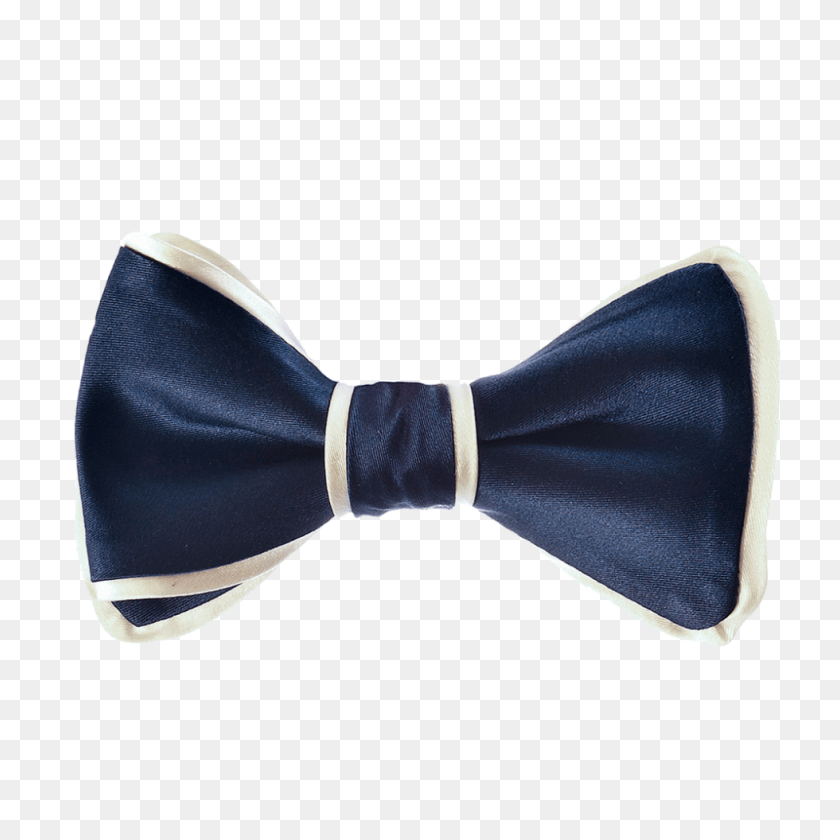 980x980 Inspired Knots Navy Bow Tie White Border Http White Bow Tie With Black Border, Tie, Accessories, Accessory HD PNG Download