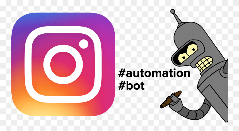 764x399 Instagram Bot Automation Facebook Twitter Instagram, Текст, Алфавит, Номер Hd Png Скачать