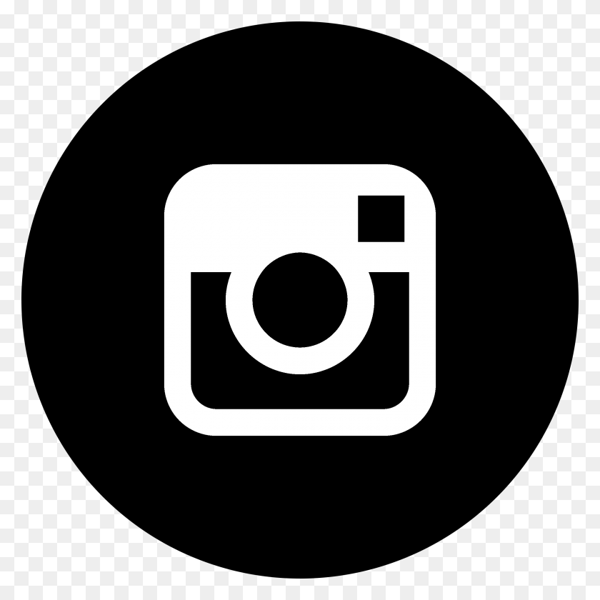 2400x2400 Instagram Circle Logo Black And Ahite Circle Transparent Instagram Logo, Number, Symbol, Text HD PNG Download
