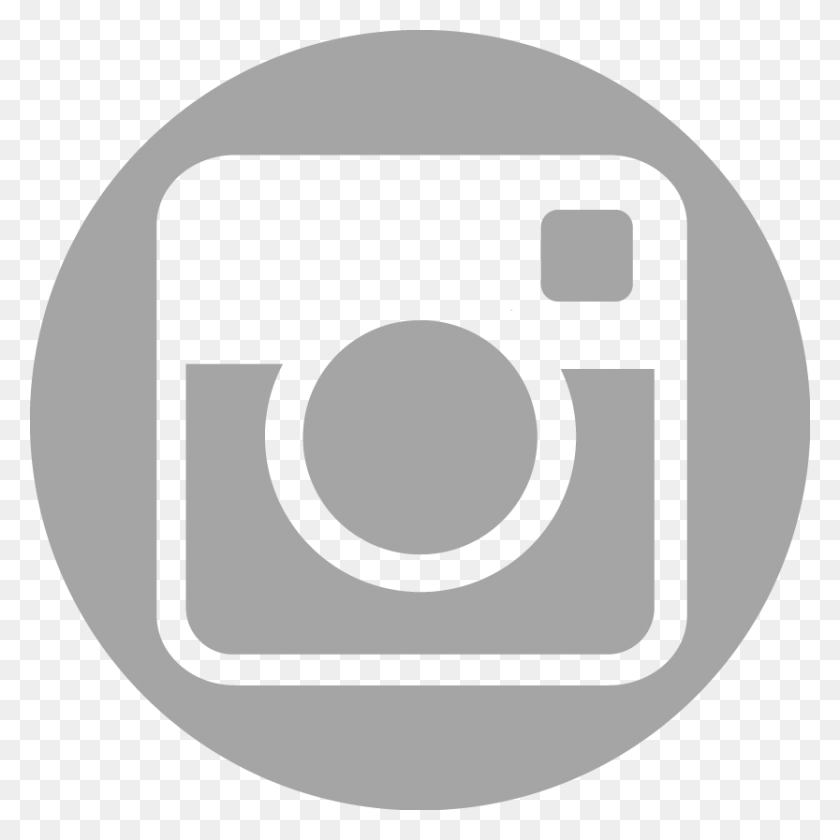 833x833 Instagram Grey Ampndash Crowdfund Creative Instagram Grey Icon, Symbol, Logo, Trademark HD PNG Download