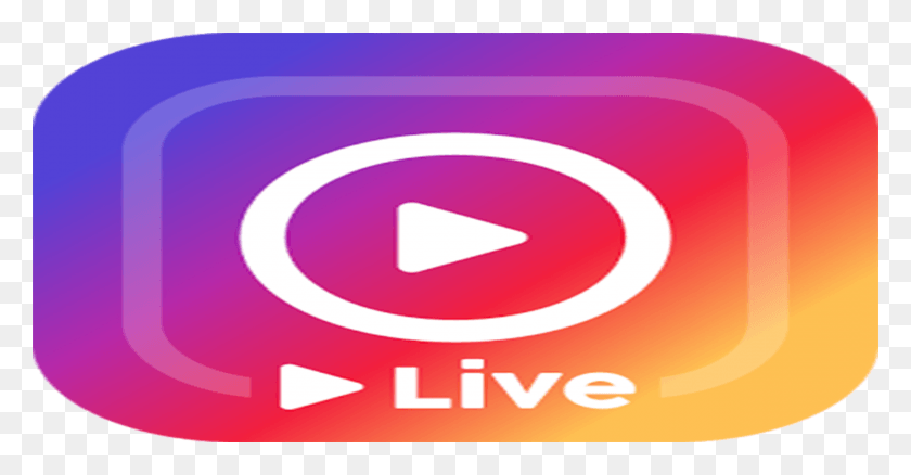 2447x1188 Instagram Live Logo Instagram Live Logo, Text, Symbol, Trademark HD PNG Download