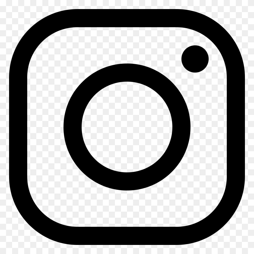 1600x1600 Логотип Instagram Черный Контур, Серый, Мир Варкрафта Png Скачать