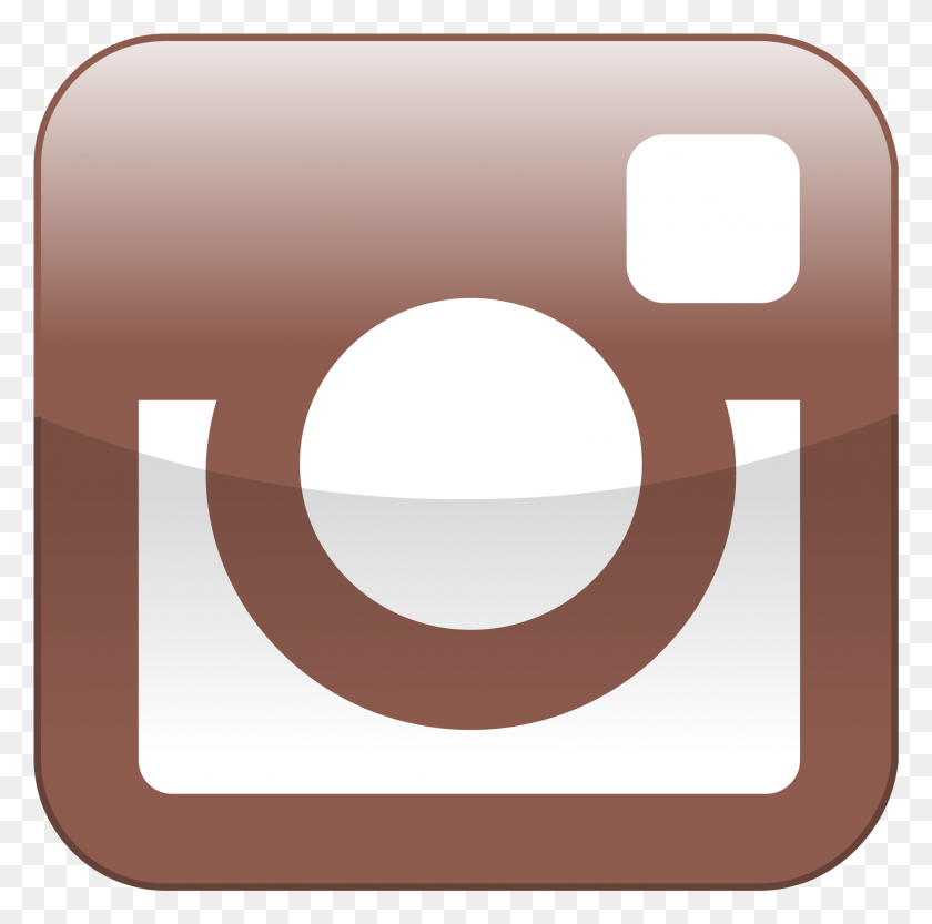 1869x1853 Instagram Блестящий Коричневый Логотип Instagram, Этикетка, Текст, Наклейка Hd Png Скачать