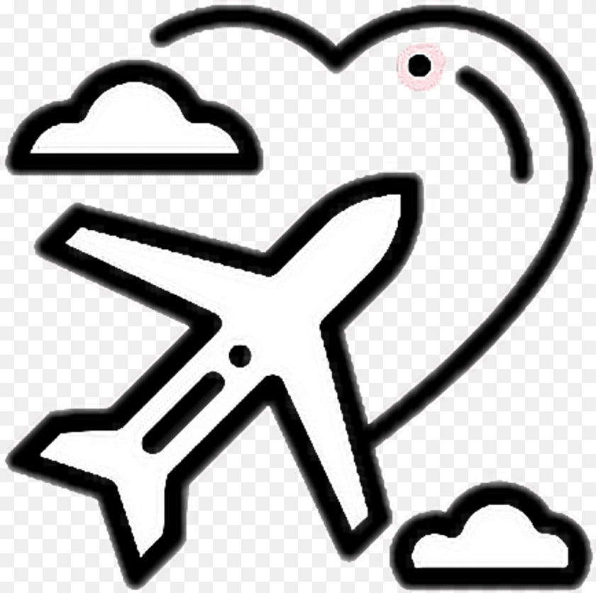 Instagram Story Travel Icon, Stencil, Aircraft, Transportation, Vehicle Clipart PNG