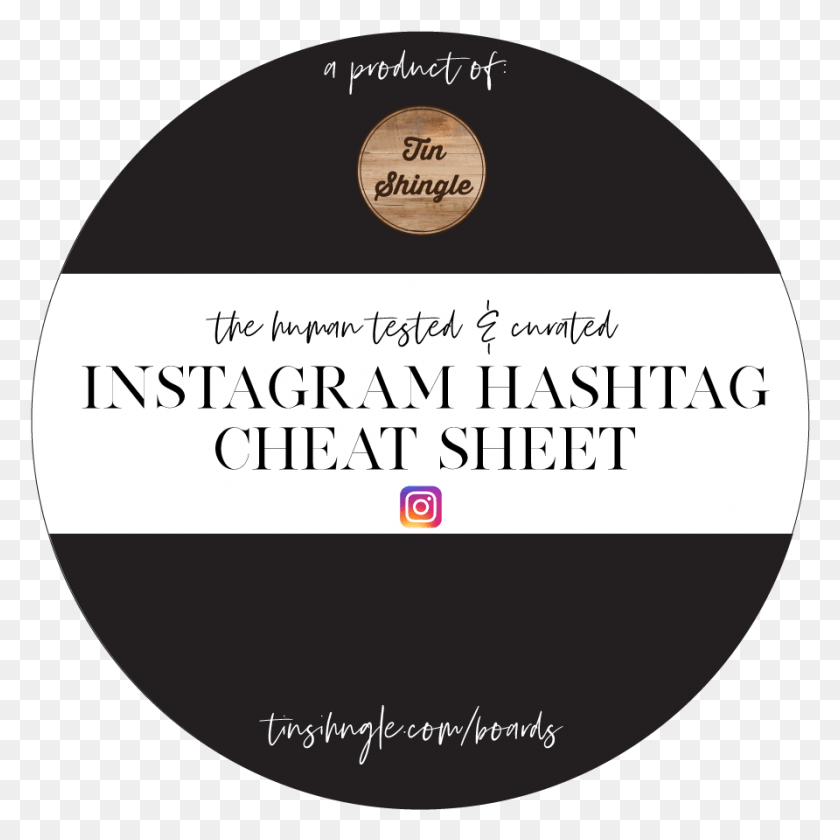 892x892 Instagram Tag Circle, Text, Label, Poster HD PNG Download