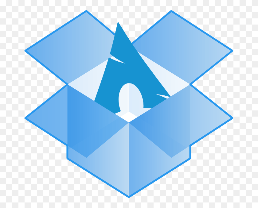685x618 Install Dropbox In Command Line On Arch Linux, Symbol, Star Symbol HD PNG Download