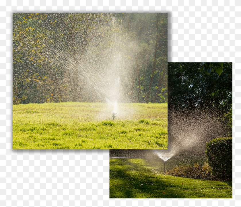 839x714 Installing A Sprinkler System Lawn, Machine, Grass, Plant HD PNG Download