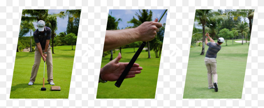1028x376 Instantly You Can Sense Where The Club Face Is Pointing Hammer Golf Grip, Person, Human, Hand HD PNG Download