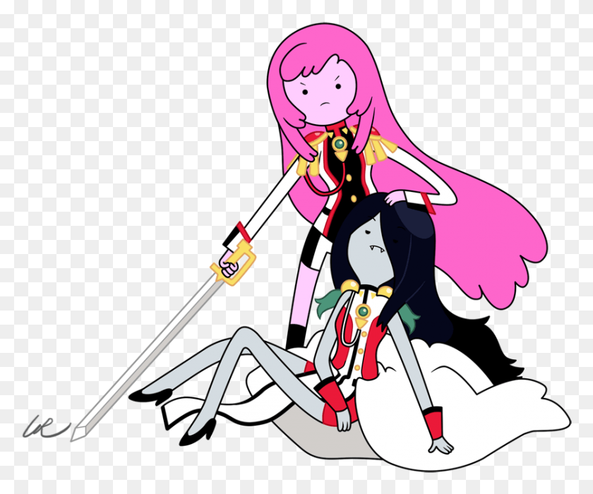 838x688 Instead Of A Princess To Be Protected I Want To Princess Bubblegum Fucks Marceline, Person, Human, Female HD PNG Download