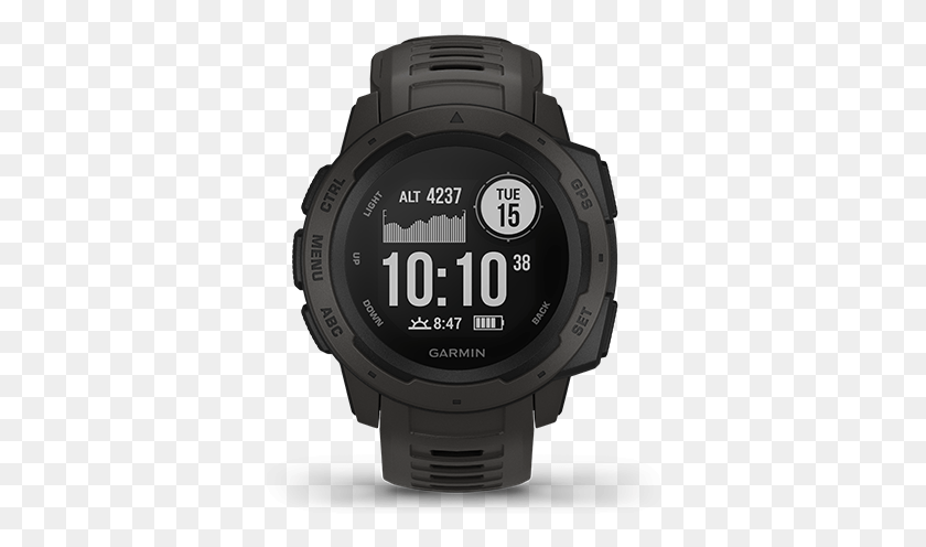 374x436 Instinct When You Can Rely On Instinct The World Garmin Fenix 5s Sapphire Black With Black Band, Wristwatch, Digital Watch, Clock Tower HD PNG Download