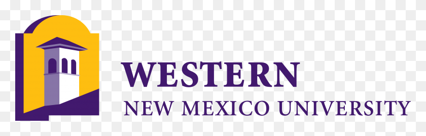3434x917 Descargar Png / Logotipo De La Universidad De Western New Mexico Png