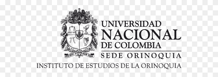 559x237 Descargar Png Instituto De Estudios De La Orinoquia Escudo Lateral Universidad Nacional De Colombia, Texto, Alfabeto, Cartel Hd Png