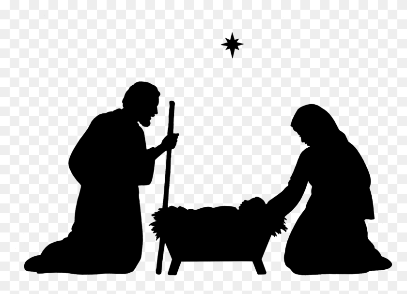 1564x1098 Instructional Technology News Nativity Scene Silhouette Vector, Person, Human, Kneeling HD PNG Download