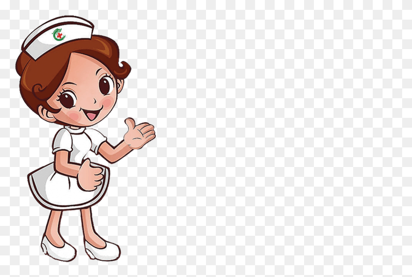 1969x1273 Instructive Cartoon Nursing Pictures Nurse Doctor 3508 Dibujos De Enfermera Con Fondo Transparente, Person, Human, Kneeling HD PNG Download