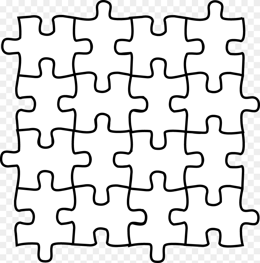 Instructive Puzzle Piece Coloring, Game, Jigsaw Puzzle Sticker PNG