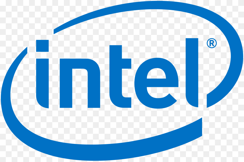 Intel, Logo, Text Sticker PNG