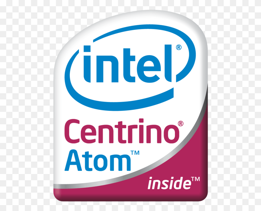 500x619 Логотип Intel Centrino Atom, Этикетка, Текст, Символ Hd Png Скачать