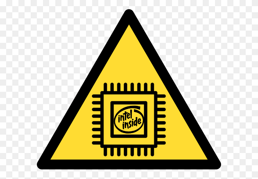 600x525 Intel Inside Electrical Hazards, Triangle, Symbol, Sign HD PNG Download