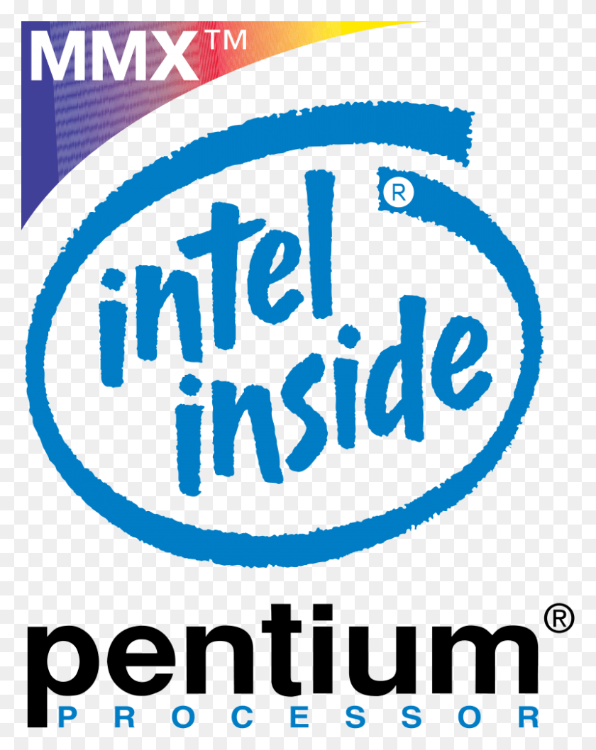 800x1024 Intel Pentium Mmx Processor Logo Mmx Intel Inside Pentium Processor, Poster, Advertisement, Text HD PNG Download