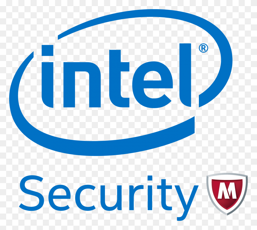 1443x1284 Intel Security Логотип Безопасности Intel, Символ, Товарный Знак, Этикетка Hd Png Скачать