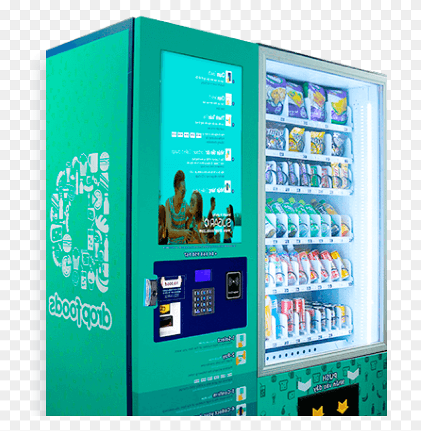 729x801 Умный Торговый Автомат Дисплей Реклама, Человек, Человек, Торговый Автомат Hd Png Скачать