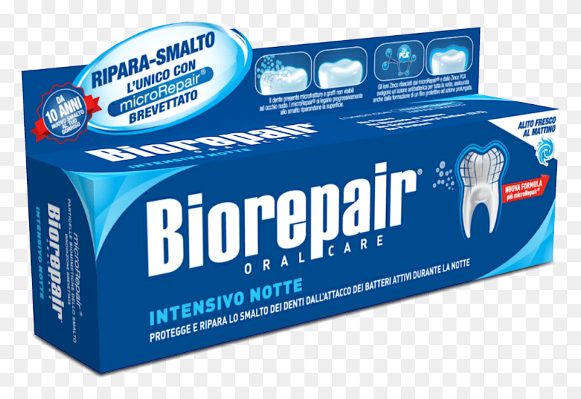 966x642 Intensive Night Toothpaste Biorepair Plus Protezione Totale, Text, Paper, Label HD PNG Download