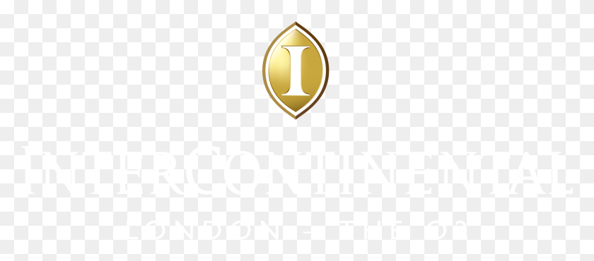 2309x920 Intercontinental Hotel Logo White Emblem, Symbol, Trademark, Text HD PNG Download