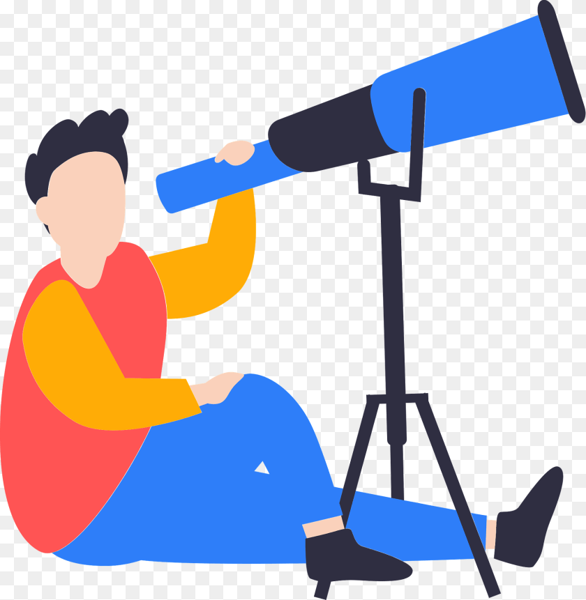Interest Telescope, Person Clipart PNG