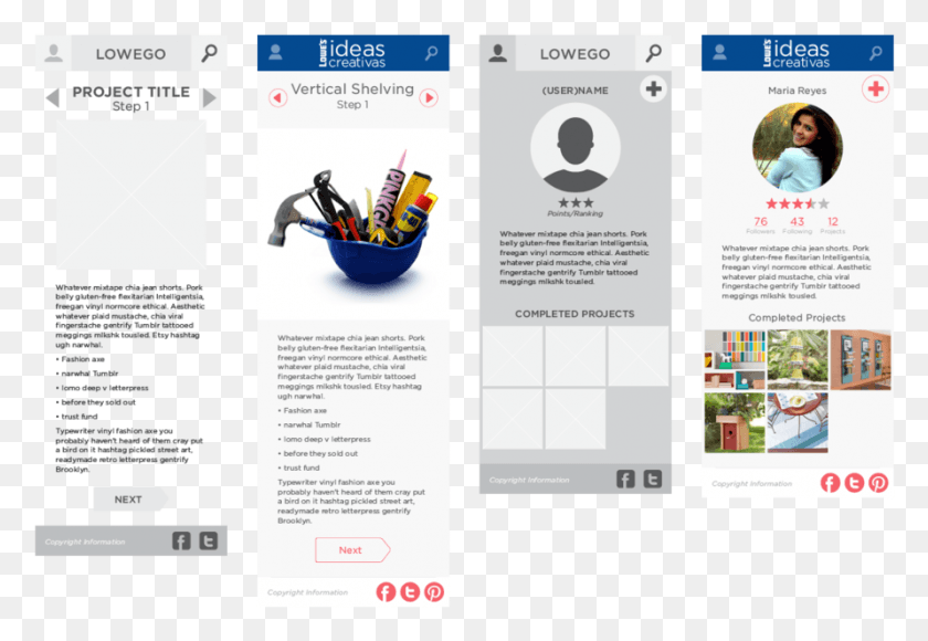891x595 Interface Mocks Lowes Overview, Poster, Advertisement, Flyer HD PNG Download