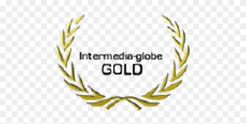 493x364 Логотип Intermedia Globe Gold Award Для Соискателей Убежища, Этикетка, Текст, Завод Hd Png Скачать